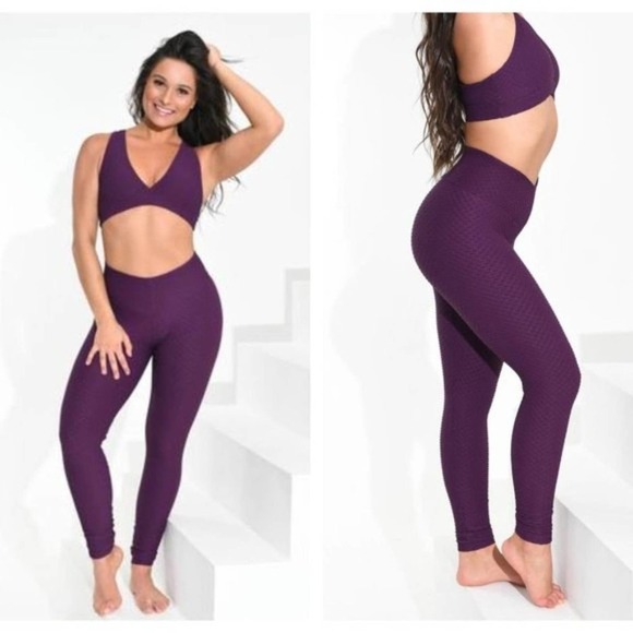 Booty by Brabants Purple Leggings - Picture 1 of 6